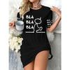 Summer Simple Letter Printed Nightgown Loose Slimming Mid-length T Home Dress Casual Home Versatile Nightgown