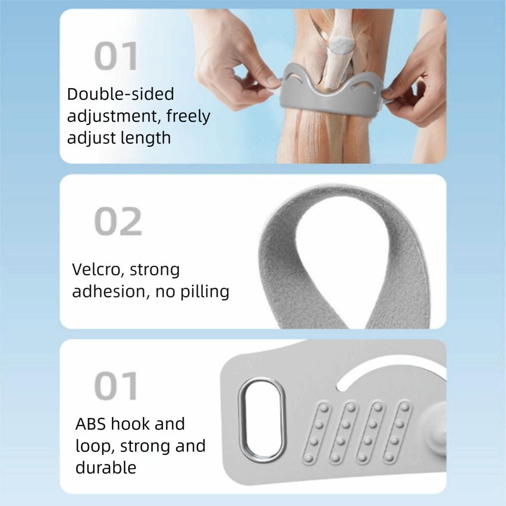 2Pcs Silicone Patella Tendon Knee Straps Elastic Knee Support Protector  Cushion Pressure