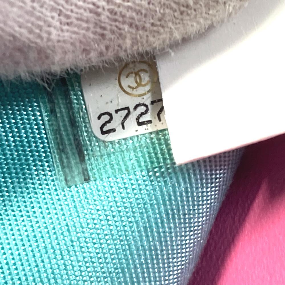 Chanel Znak CC Mała klapka Kompaktowy portfel Portfel trifold Skóra jagnięca Czarny