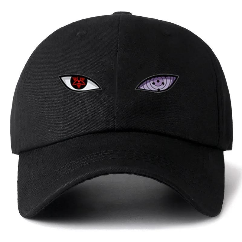 High Quality Anime Naruto Eyes Capsule Snapback Cap Cotton Baseball Cap For Men Women Hip Hop Dad Hat Bone Garros Dropshipping