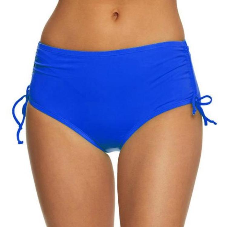 Women Bathing Suit Swim Shorts V Cut Bikini Bottom Adjustable Drawstring Ruched Side Board Shorts Boyshorts