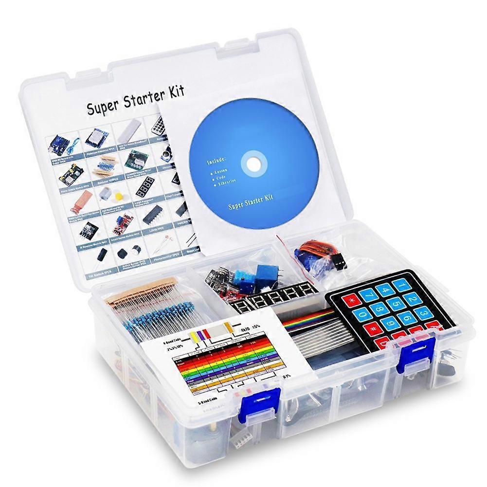 Super Starter Learning Kit for UNO R3 Development Board Super Starter Kit RFID Upgrade Kit Tutorial Learning Kit