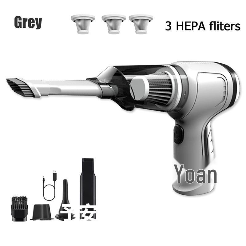 Super výkonný bezdrátový ruční vysavač do auta s dvojitým foukáním a sáním