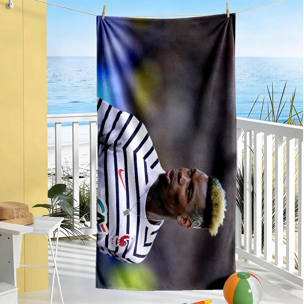 Manchester Player Portrait Beach Towel High Absorbency & Quick-Dry Comfortable Lightweight