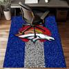 Denver Broncos Logo Rug Game Carpet, Floor Mat for Bedroom Living Room Entryway Rug, Home Decor Idea Gift for Christmas Birthday