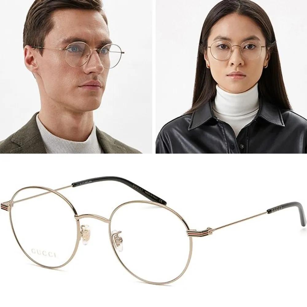 

Gucci GG1054OK Lightweight Round Metal Frames Retro Fashion GG1054OK-001