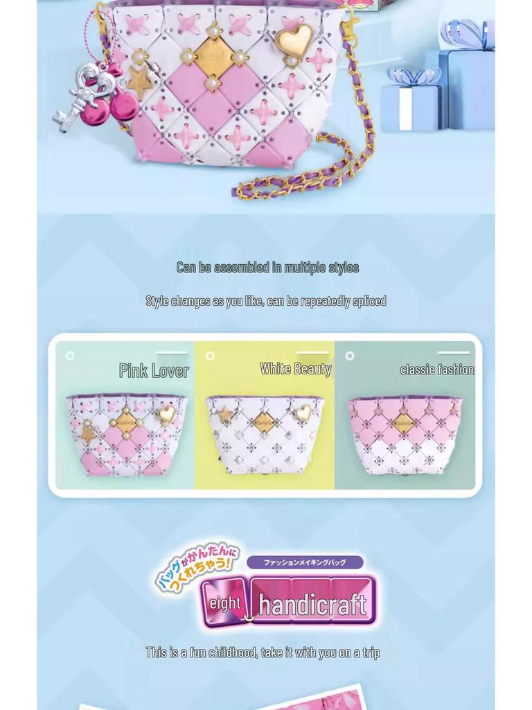 Handmade Japanese Puzzle DIY Bag for Girls (Ages 3-9) - Educational Toy & Birthday Gift