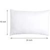 Microfiber Pillow | Set of 6 | Basic Size 41 X 61 CM | Pack of 6 (6, White, King (U.K. Standard))