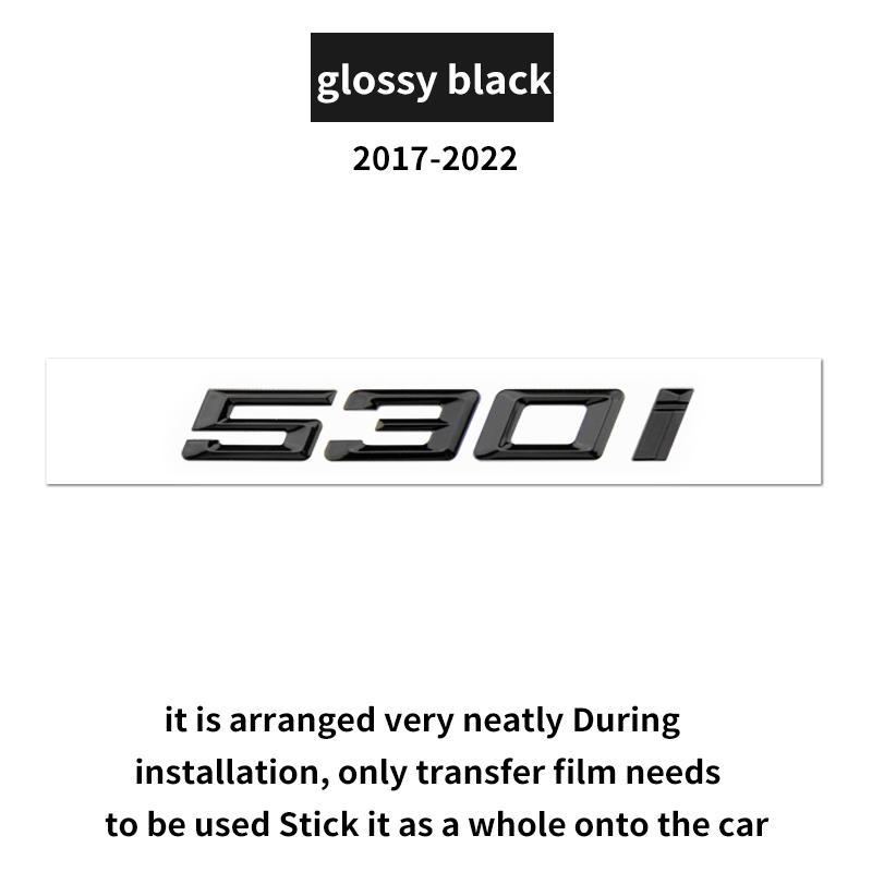 Suitable for BMW 5 Series G60 G30 F10 F11 520d 525i G61 530d 530e 540i 528 535i GT F07 rear emblem car logo numerical letters