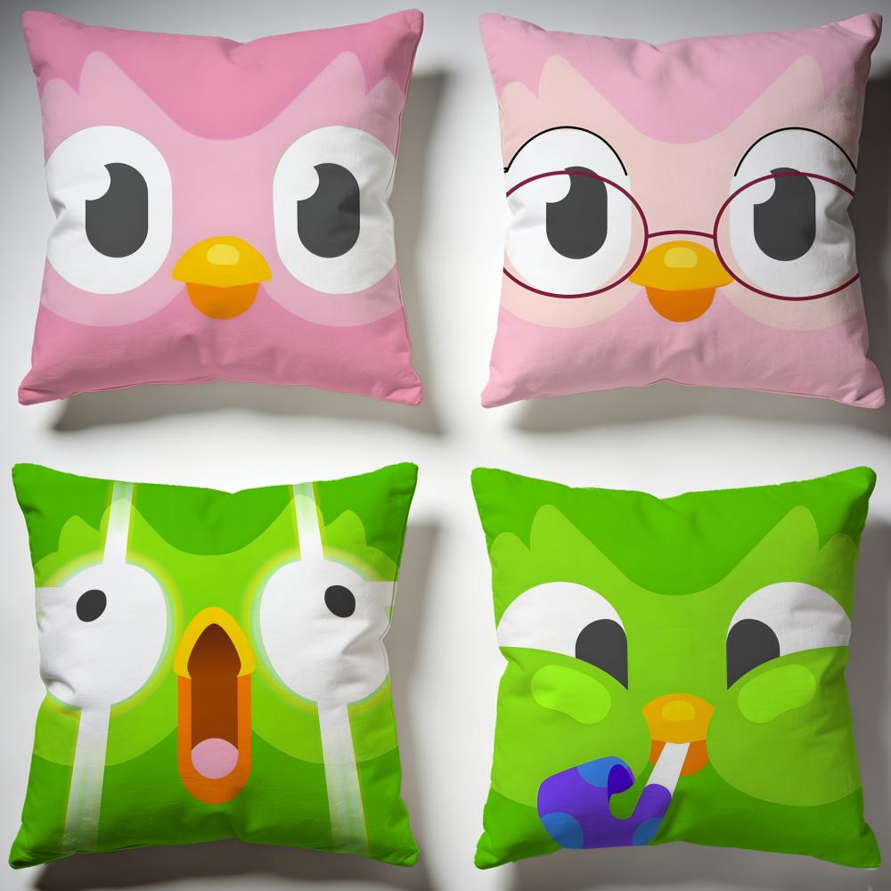 Fashion DDuolingoful Cushion Cover Stylish Washable Pillow Cover Ideal for Couch Bedroom Car Decoration