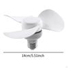 E27 Base Ceiling Fan Socket High Performance 3 Blade Powerful Wind Easy To Install for Bedroom