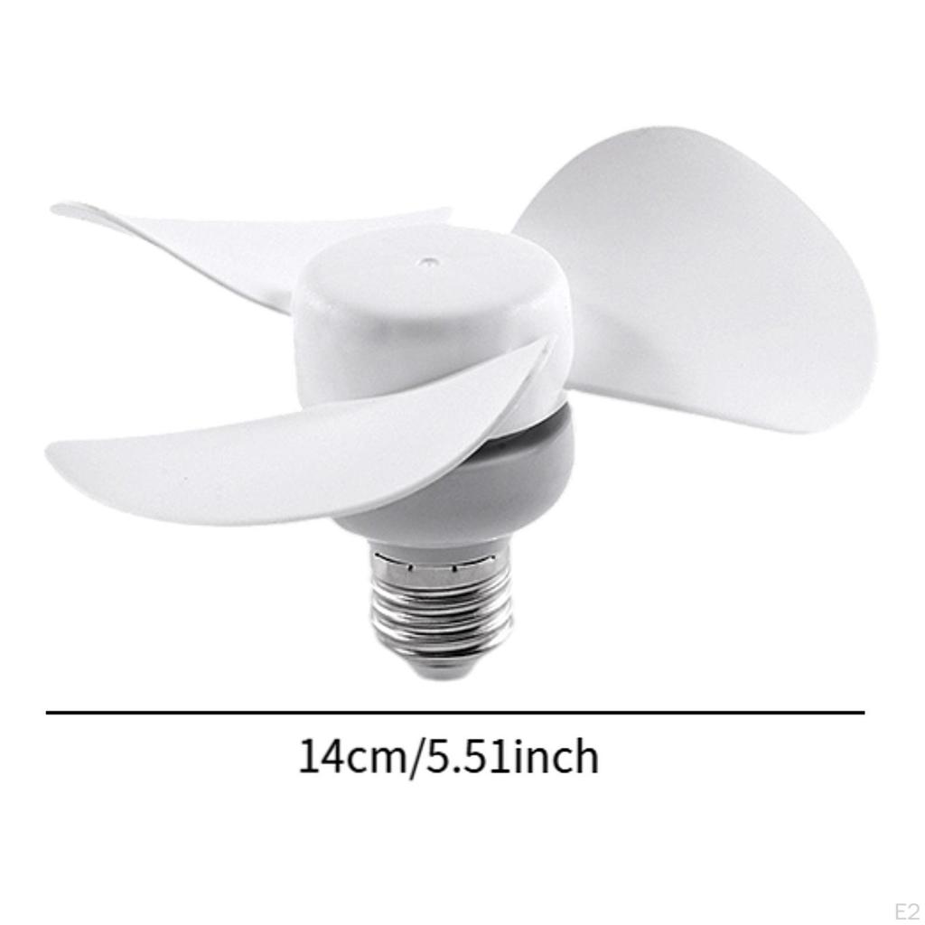 E27 Base Ceiling Fan Socket High Performance 3 Blade Powerful Wind Easy To Install for Bedroom