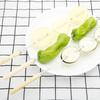 ZISIZ Wooden Handle Flat BBQ Skewers