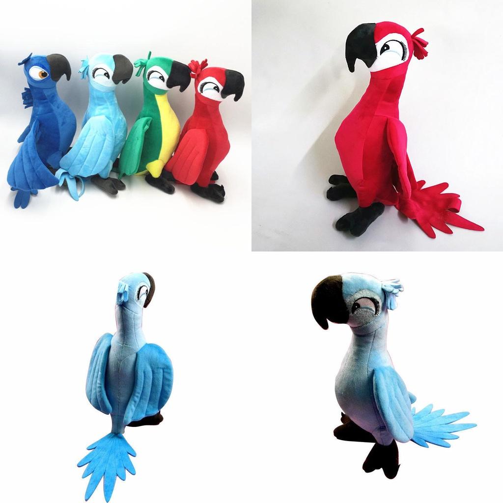 Adorable 30cm Rio Movie Plush Toy Parrot Bird Stuffed Animal Doll Perfect For Kids
