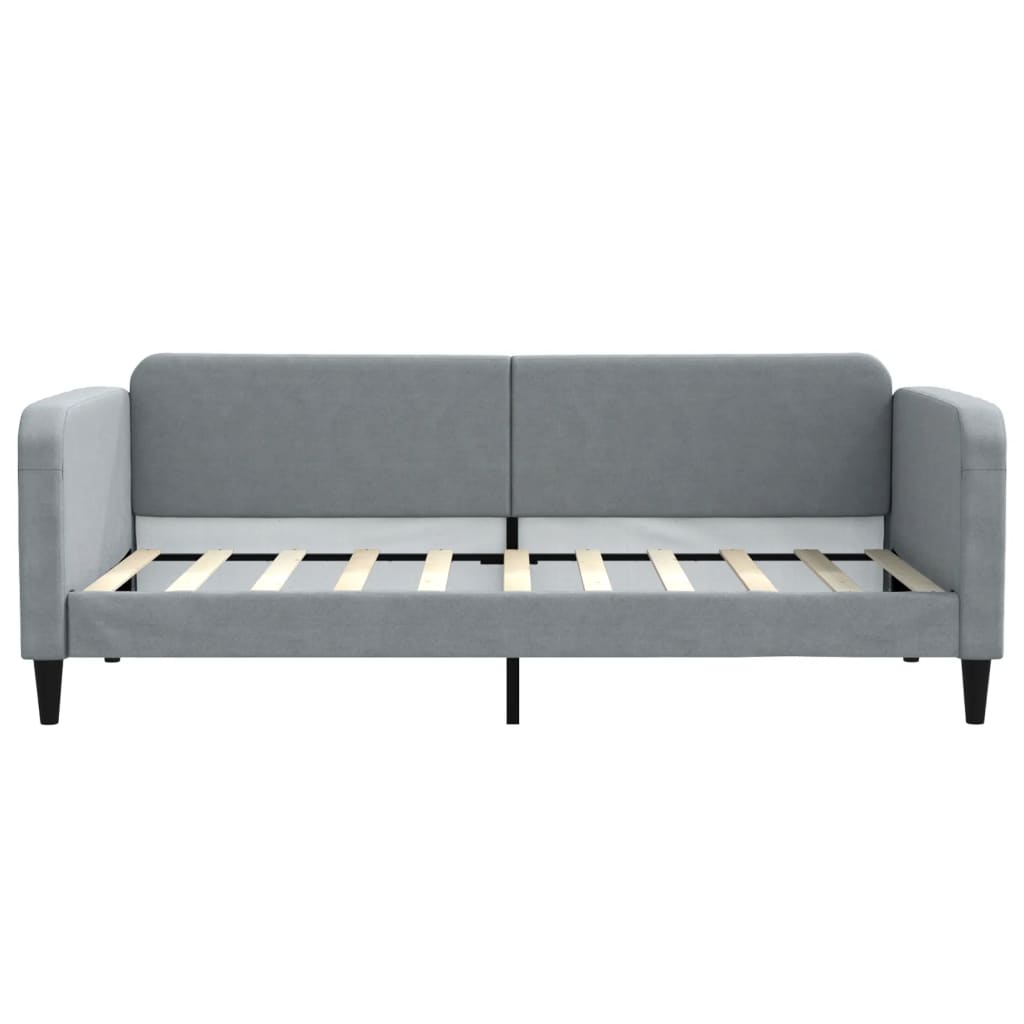 Hellgrau Tagesbett 90X190 Cm Stoff Vidaxl - Bild 2