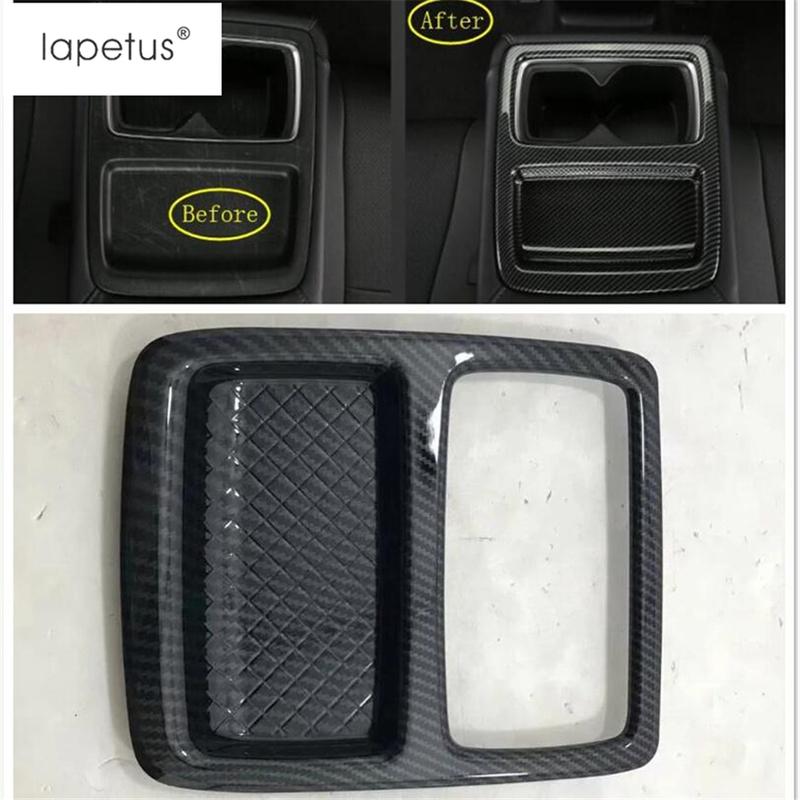 Rear Seat Water Cup Holder Frame Panel Decoration Cover Trim For Honda Accord 2018 -  ABS Matte / Carbon Fiber Accessories
