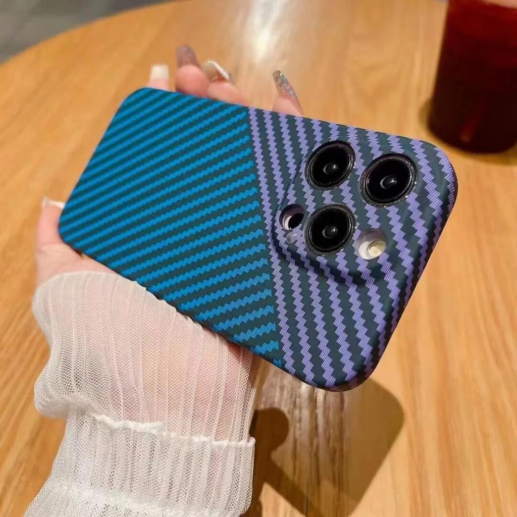 Moda padrão de fibra carbono fosco caso para iphone 15 pro max 14 13 11 12 ultra fino capa completa proteção telefone capa