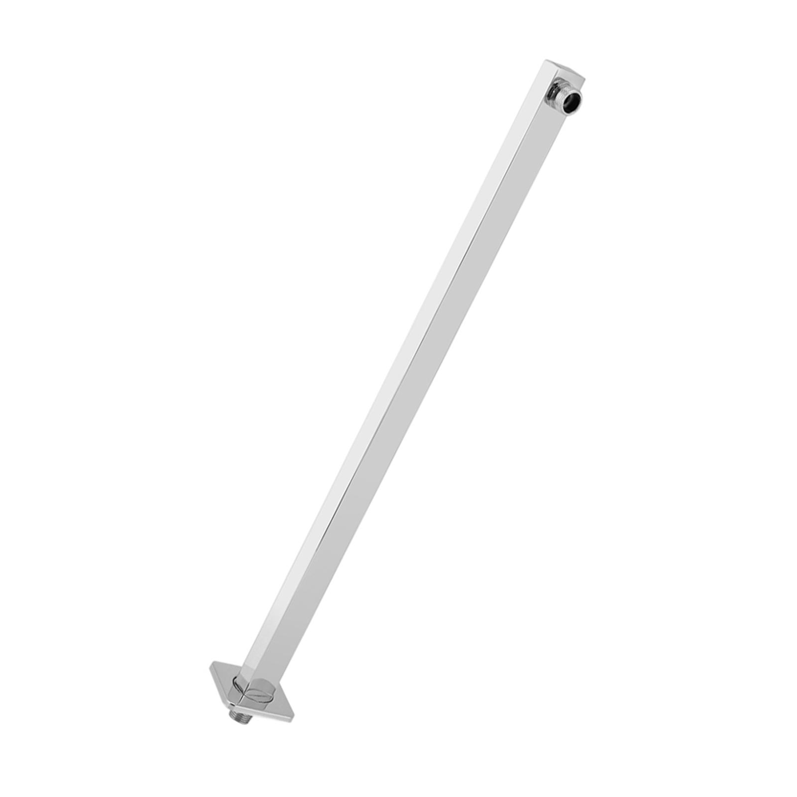 

60cm Stainless Steel Shower Extension Arm, High Quality with Cover and Bright Finish, Easy Installation for Bathroom Use