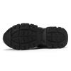 Women's Black Non-Slip Height-Increasing Sports Shoes - Fashionable, Comfortable, Versatile, Thick Sole for Spring/Autumn