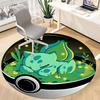 Pokemon Ball, Bulbasaur Office Round Area Rug,  Under Office Chairs Bedroom Living Room Home Decor A0908125