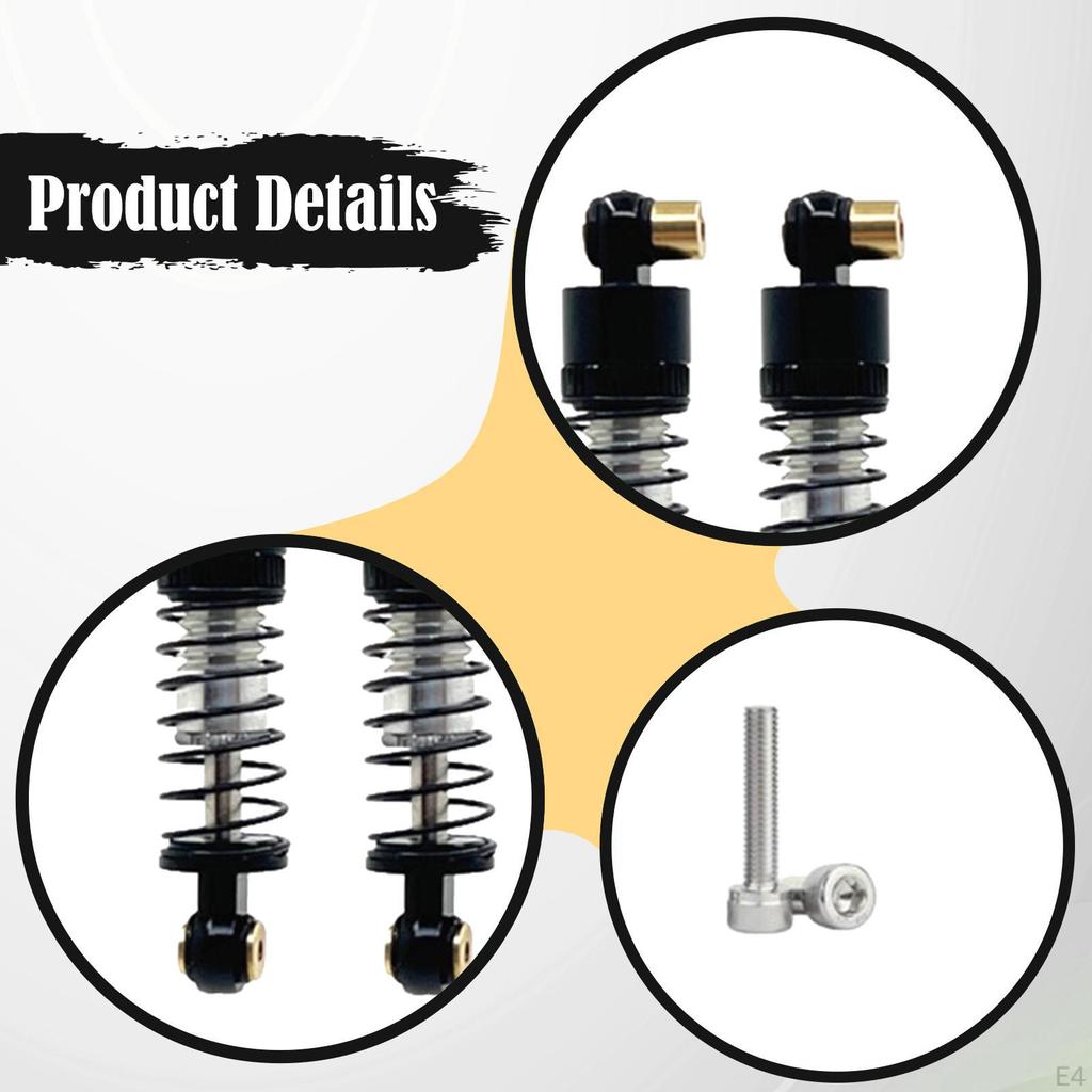-performance Lightweight Shock Absorbers with Improved Absorption, Aluminum, for 1/24 FCX24M