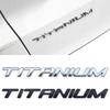 1pcs X Chrome Black TITANIUM REAR BOOT BADGE EMBLEM For Ecosport Fiesta Focus Mondeo Edge Escape Kuga Galaxy 2014+