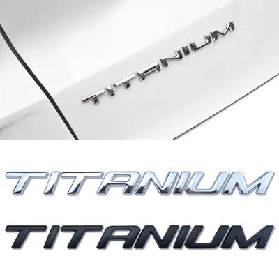 1 Stück x Chrom Schwarz TITAN HECKKLAPPE PLAKETTE EMBLEM Für Ecosport Fiesta Focus Mondeo Edge Escape Kuga Galaxy 2014+