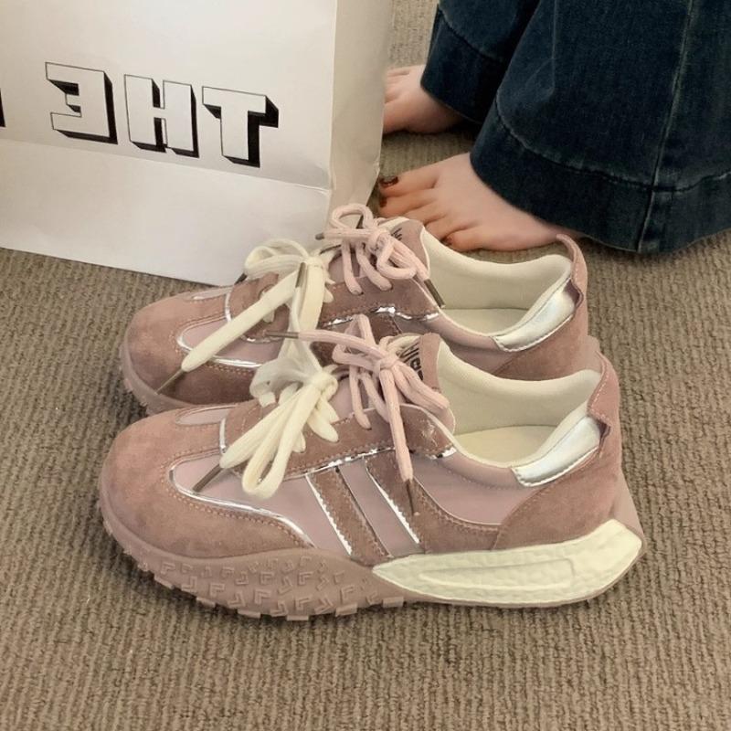 Yellow women's shoes new spring and summer versatile platform casual sports dad shoes