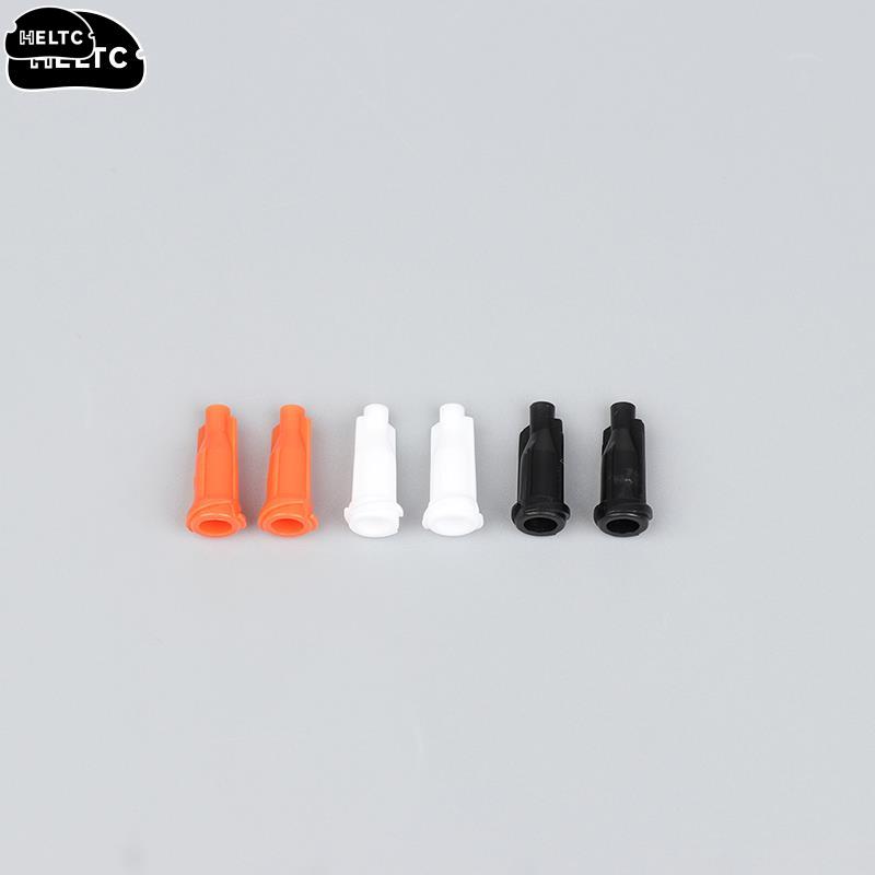 100Pcs/pack Syringe Tips Caps Injector Dispenser Dispensing Needle Sealing Plug Syringe Cap Assortment for Storing Glue Stop Cap