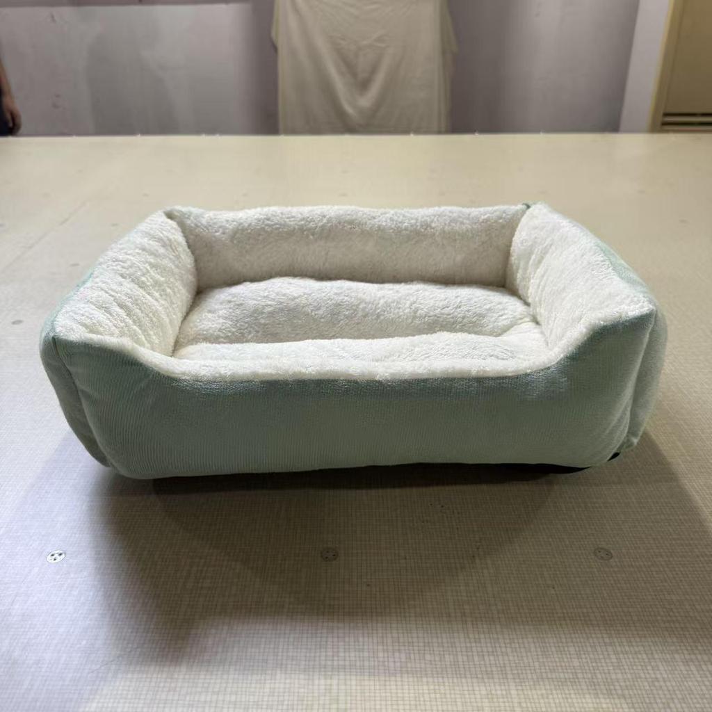 Cozy Winter Square Pet Bed for Small & Medium Dogs - Thickened Mat for Teddy & Corgi