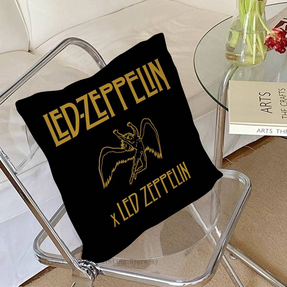 1Pc Band L-Led Z-Zeppelin Pillow Case Fashion Square Pillowcase Bedroom Sofa Room Ins Decoration Leisure