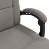 Adjustable Footstool Beige Fabric
