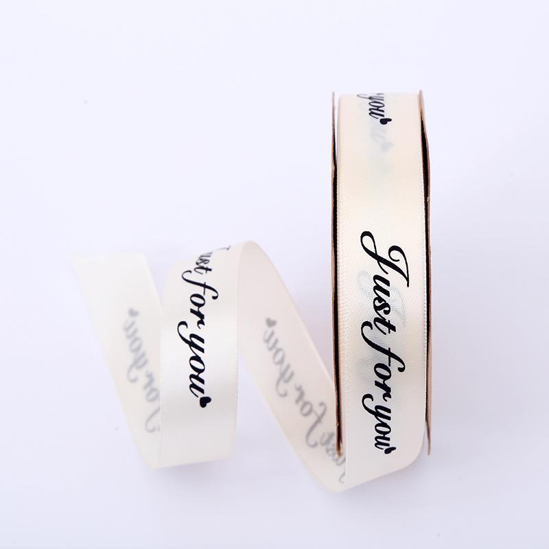 2.5cm Satin Ribbon for Gift Boxes, Cakes, and Flowers - Decorative Bowknot and Woven Colored Ribbon