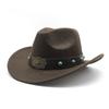 Minority Woolen Hat Men And Women Couple Hat Woolen Western Cowboy Top Hat
