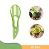 1 pz, 3-in-1 affettatrice per avocado karitè corer burro frutta pelapatate separatore di polpa coltello di plastica utensili da cucina per verdure accessorio per la casa
