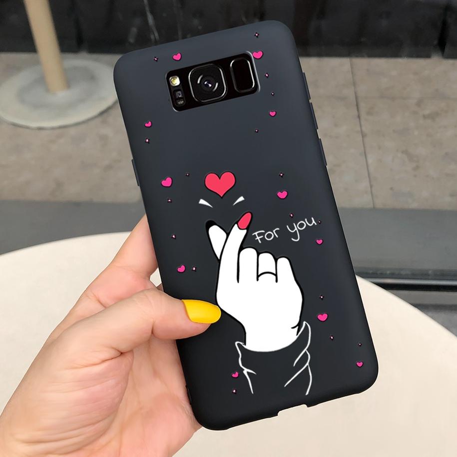 Shockproof Case For Samsung S8 Plus SM-G955F Cover Colorful Daisy Cactus Soft Matte Phone Case For Samsung S8 S 8 S8+ G950F Capa