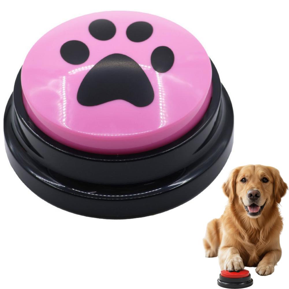 5colors Dog Cat Communication Buttons Voice Recording Button for Pet Training Buzzer 30 Second Record Playback Interactive Pet T