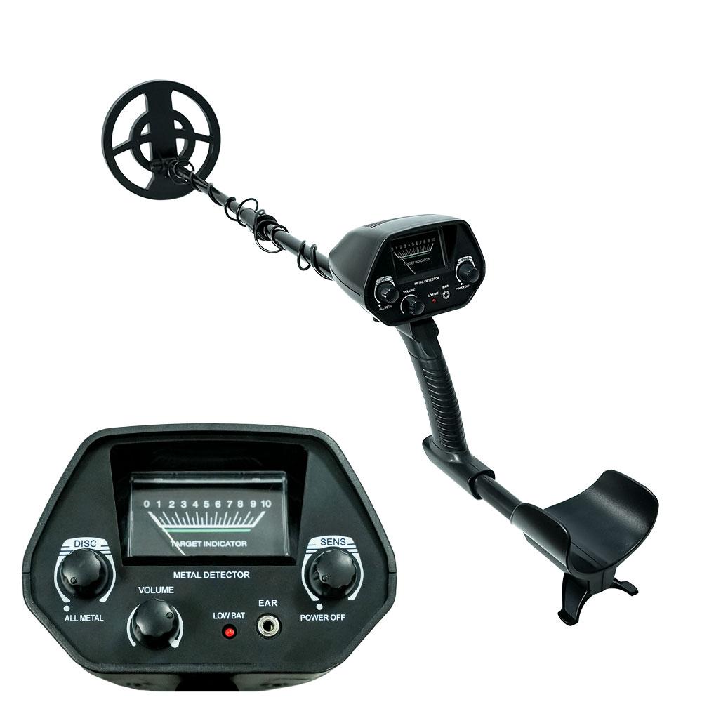 

GTX5030 Metal Detector Treasure Hunting Underground Gold Coin Detection Waterproof Adjustable Sensitivity Pinpointer LCD Display чорний