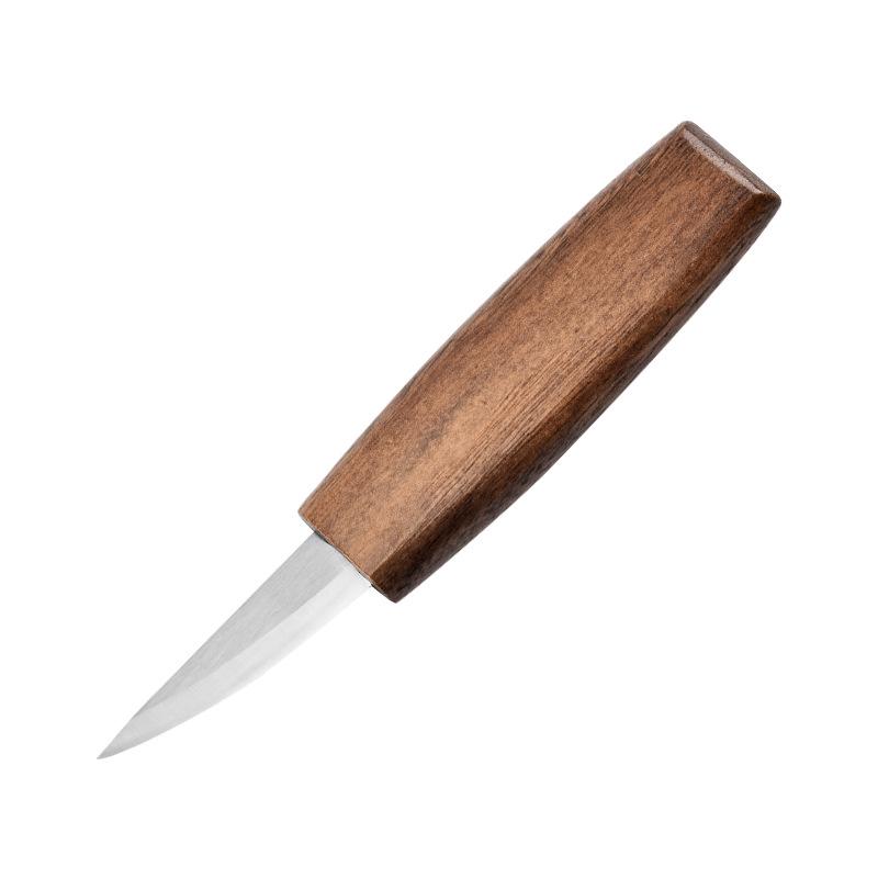 Wood Carving Knife Set with Square Handle - Includes Spooning, Chisel, Utility, and Detail Knives for Handmade Woodcraft.