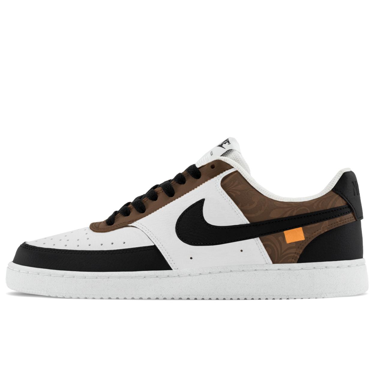 

Nike Court Vision 1 Baroque Cushioning Low top Skateboard Shoes Men s Black Brown DH2987-101(TeamA-) 45
