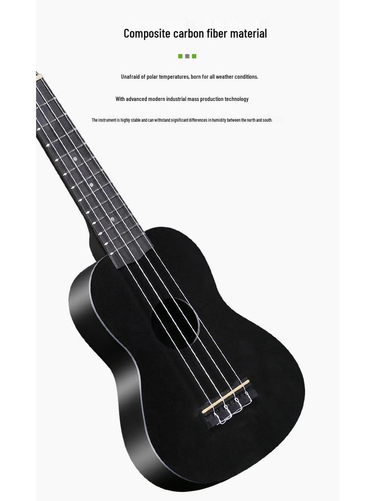 21palcová barevná ukulele pro začátečníky Mini kytara Plastový hudební nástroj