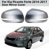 For Kia Picanto Forte 2014 2015 2016 2017 ABS Rearview Car Accessories Plated Chrome Door Mirror Cover Trim Paste Style