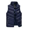 Gilet imbottito spesso senza maniche da uomo, giacca invernale casual