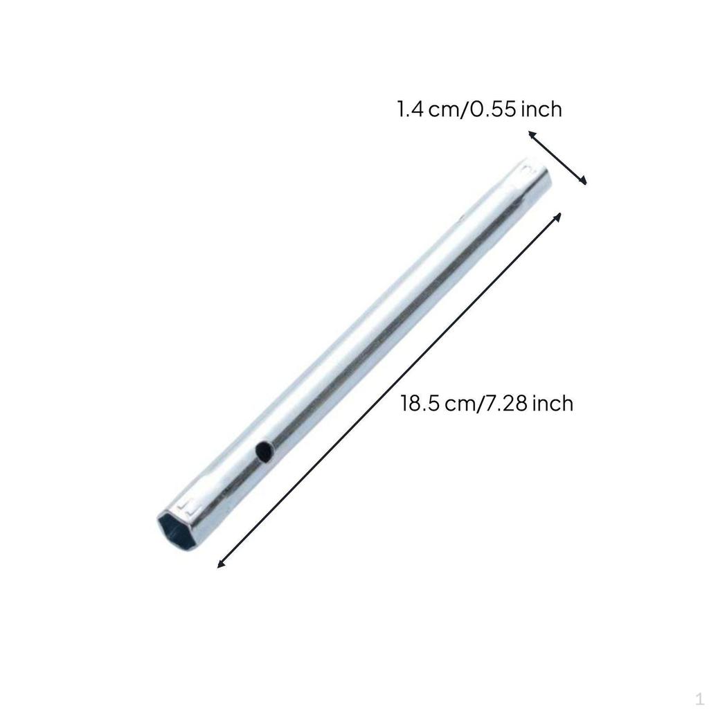 Thin Wall Hollow Hex Socket Wrench, Carbon Steel, Automotive Repair Tool 817mm 6piece set Silver