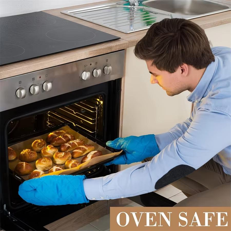 50/200pcs Heat-Resistant 450°F Non-Stick Pre-Cut Parchment Sheets - Unbleached Uncoated for Baking Grilling Frying Steaming