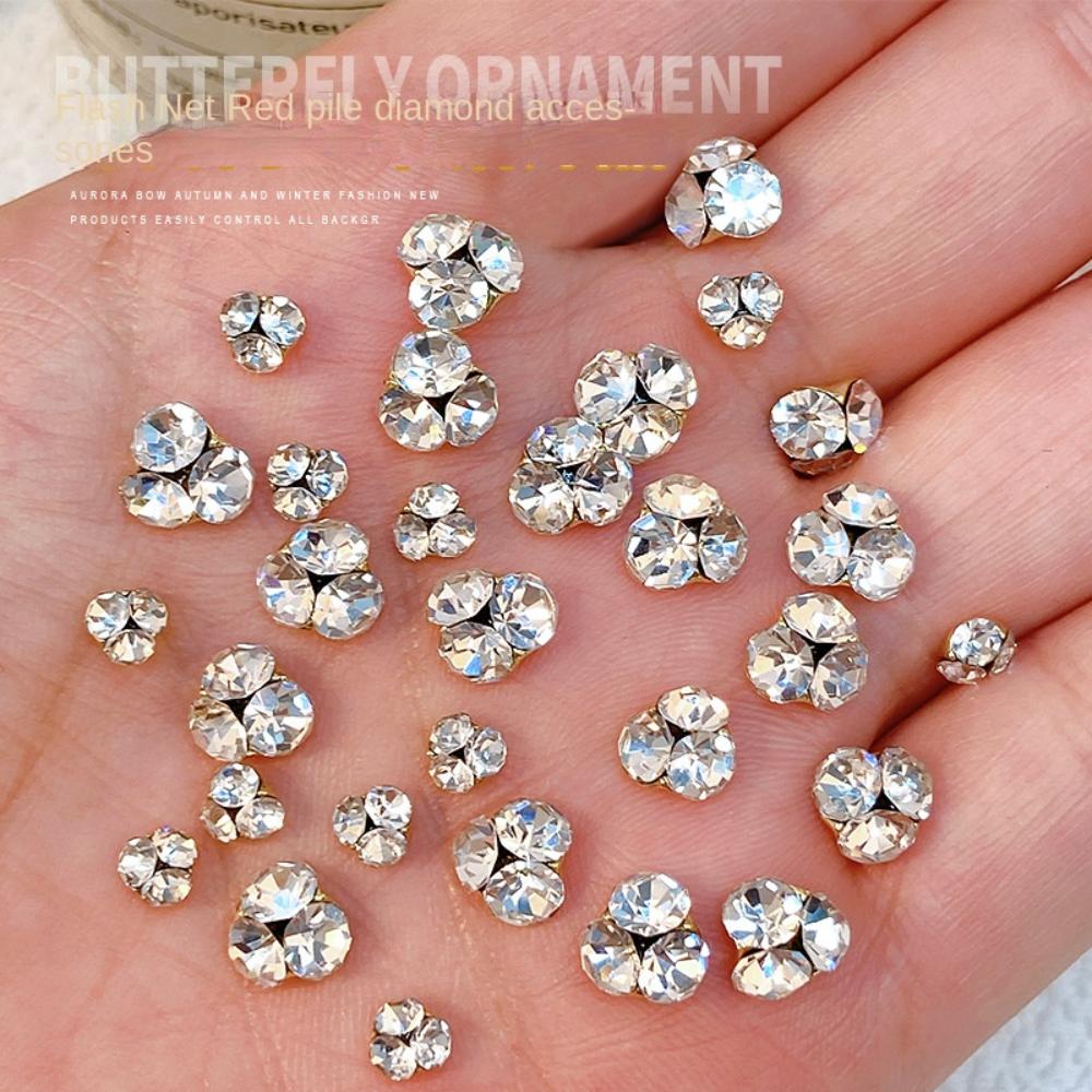 10pcs Shining 3D Nail Art Decoration Luxury Crystal Nail Art Charms  Manicure Accessory