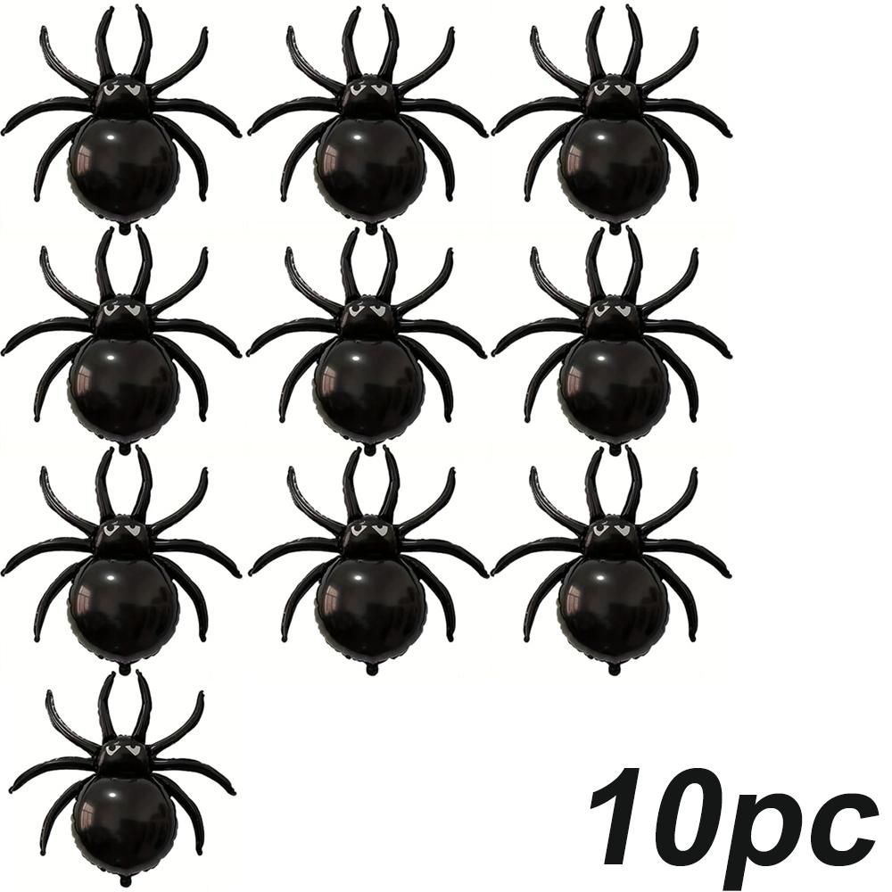 1/5/10/20pcs Halloween Black Large Spider Balloon Foil Balloons Happy Party Decor for Kid Toys Globos Haunted Hous Horror Props