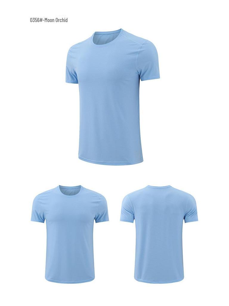 Herren Sommer Ice Silk Slim Fit Schnelltrocknendes Sport-T-Shirt