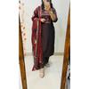 Indian Bollywood Straight Top Kurta Set Women Party Wear Kurti Pant Dupatta Set
