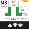T-förmige Nylon-Dichtungsscheibe M3-M35 Gewinde Isolierabstandshalter